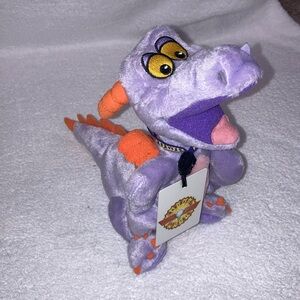 Disney Figment of the Imagination Institute & Lanyard Purple Plush Dragon